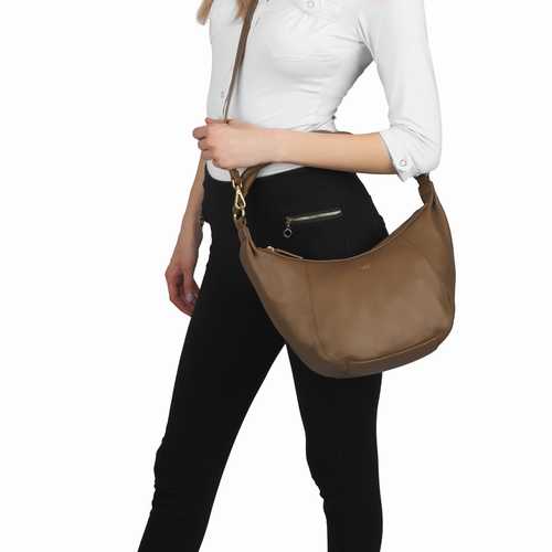 Hobo bag with LED light compartment