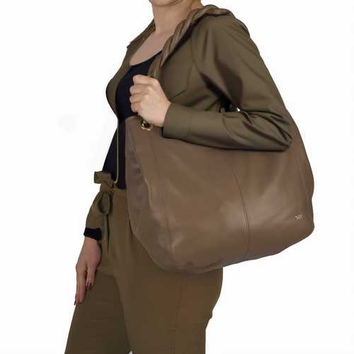 Hobo bag with LED light compartment