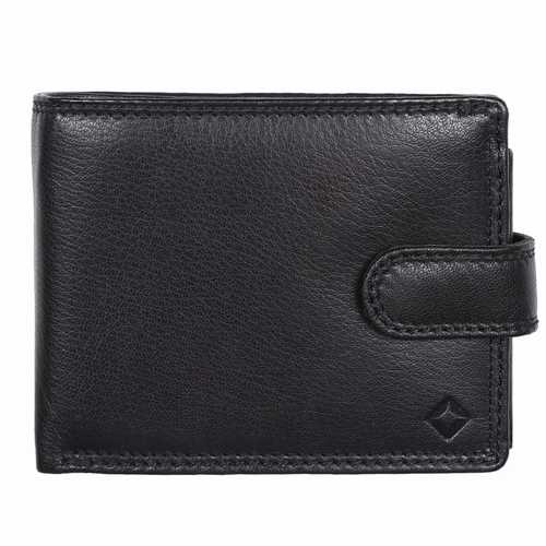 Men's wallet with zip in bill compartment, RFID