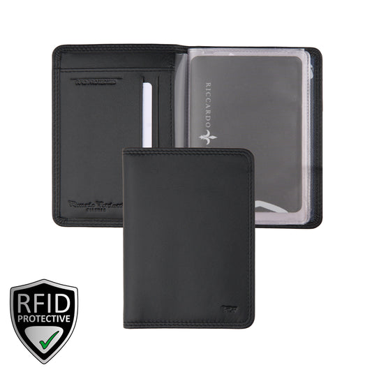 Credit card holder with flap, RFID