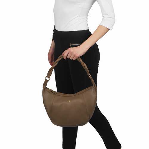 Hobo bag with LED light compartment