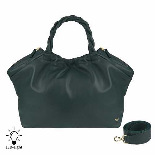 Shopper with LED light compartment
