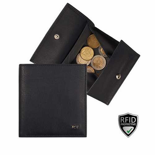 Unisex Wallet with XXL Coin Pocket, RFID