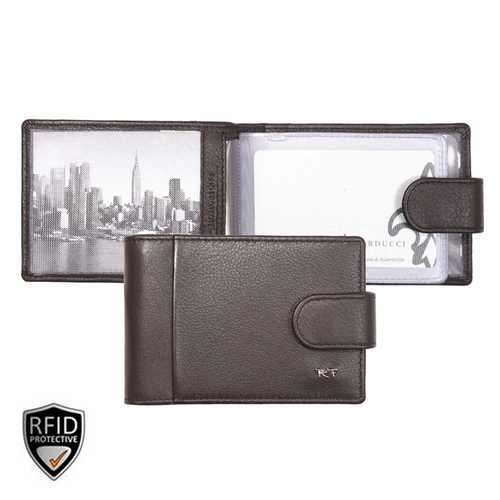 Credit card holder with flap, RFID