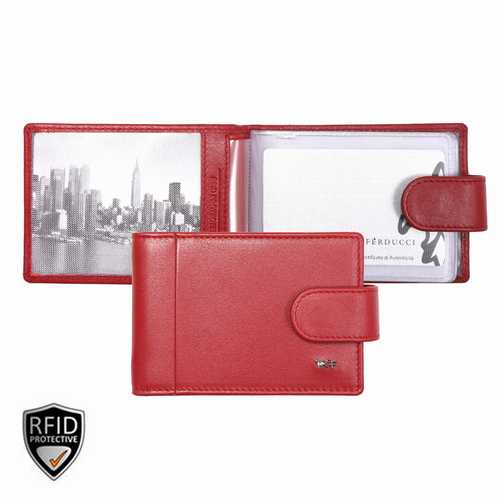 Kreditkartenetui mit Lasche, RFID