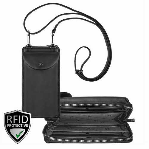 Damen Geldbörse, breit - mobile bag, RFID