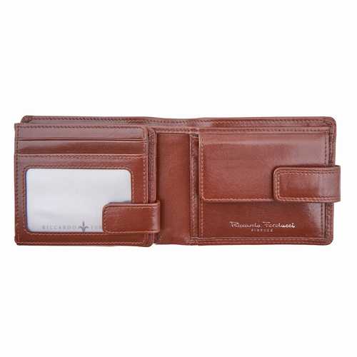 Men's wallet, zip compartment & flap, RFID