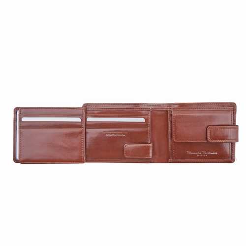 Men's wallet, zip compartment & flap, RFID
