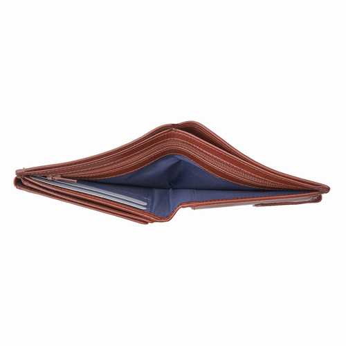 Men's wallet, zip compartment & flap, RFID