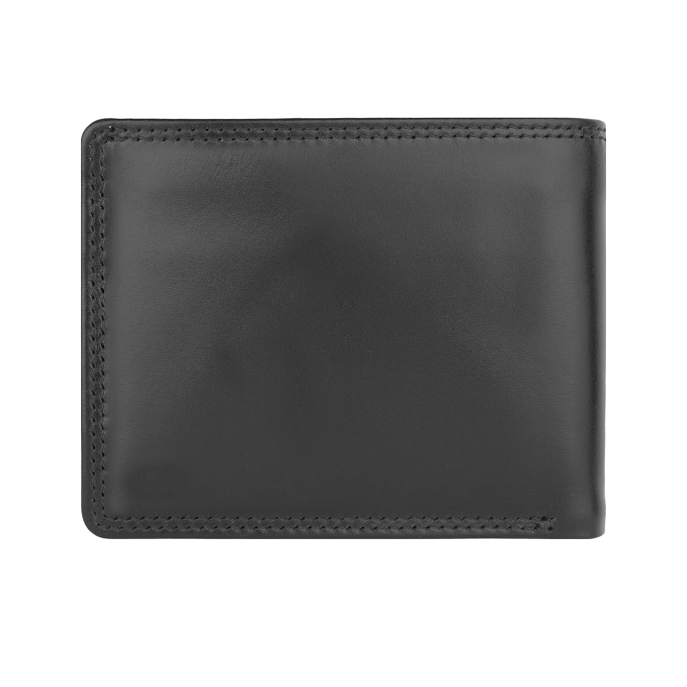 Men's wallet with zip in bill compartment, RFID