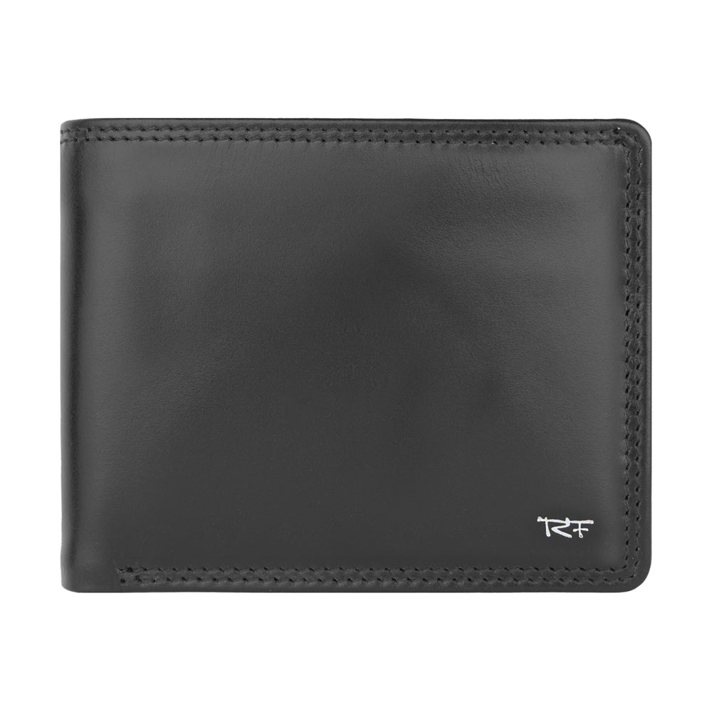 Men's wallet with zip in bill compartment, RFID