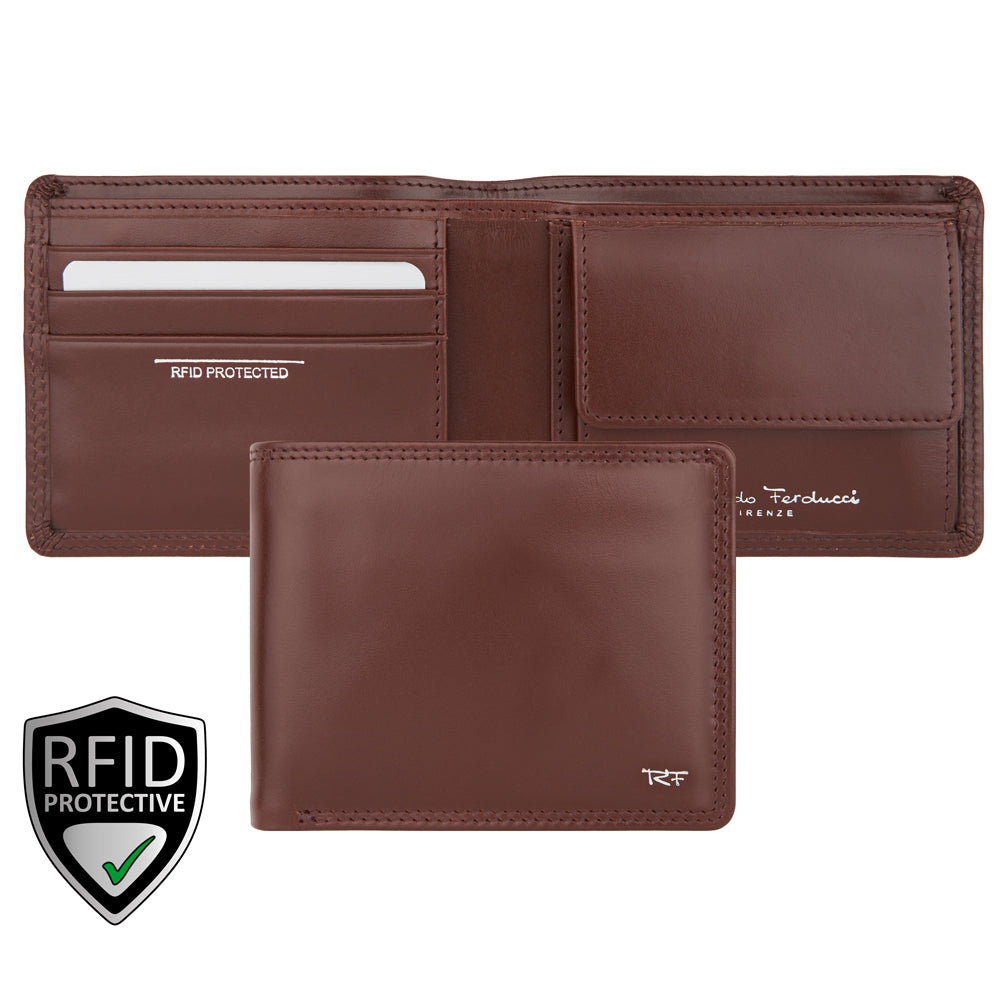 Herren Geldbörse m. RV im Notenfach, RFID