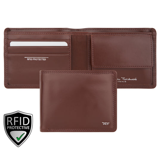 Herren Geldbörse m. RV im Notenfach, RFID