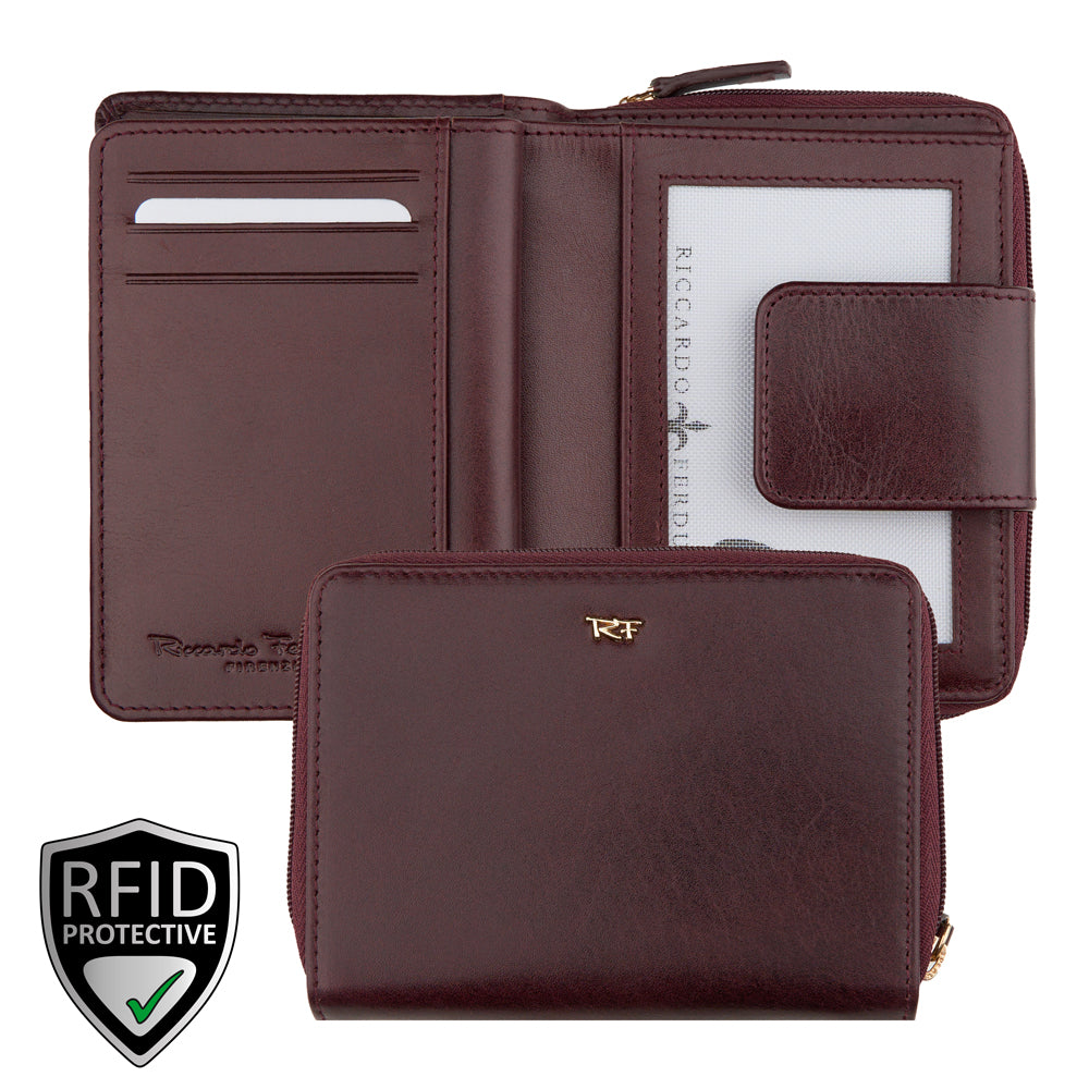Damen Reißverschluss-Börse, RFID