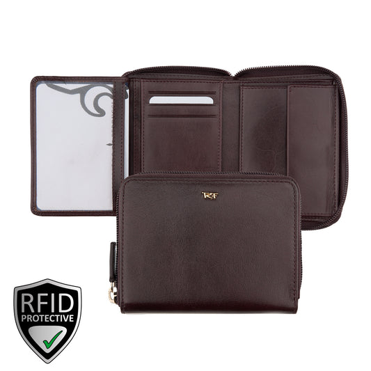 Unisex, wrap-around zipper, RFID