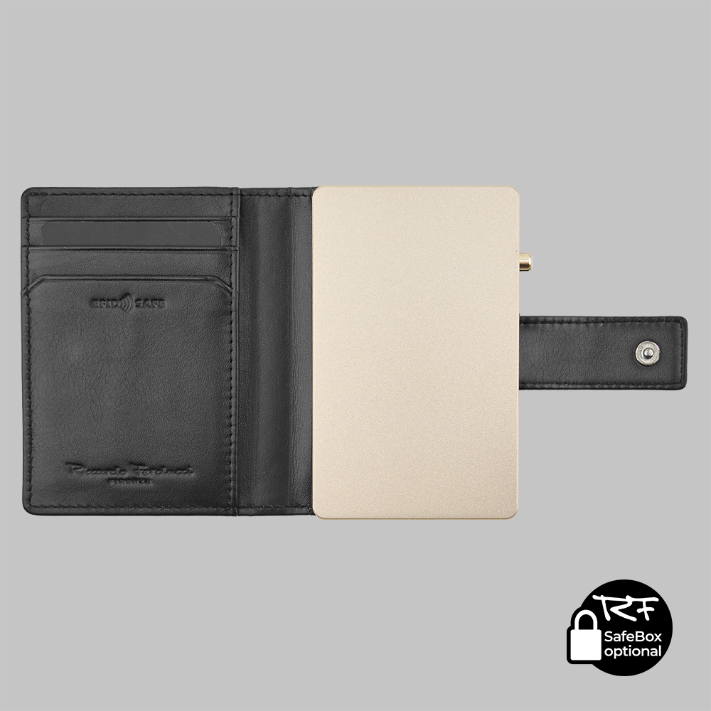 Credit card case, with SafeBox magnet, RFID