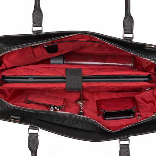 Business bag, with LED light, 17-inch laptop or A4 file size