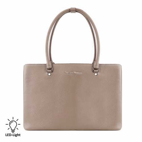Business bag, with LED light, 17-inch laptop or A4 file size