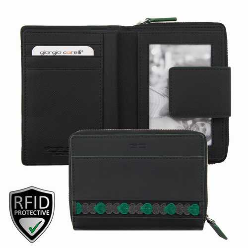 Damen Reißverschluss-Börse, RFID