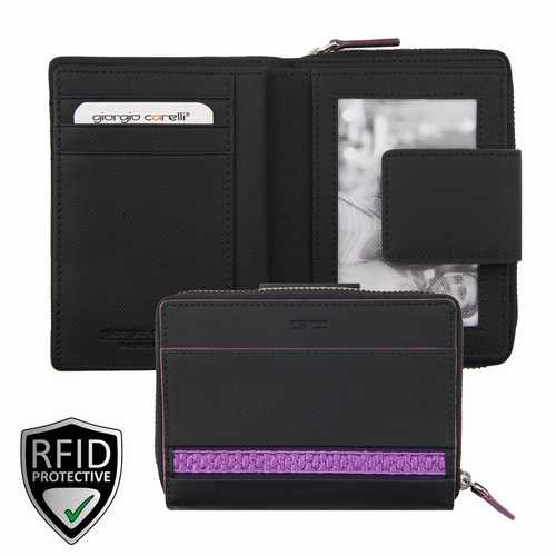 Damen Reissverschluss-Börse, RFID