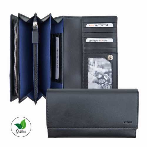 Women's Wallet VEGAN, wide, RFID