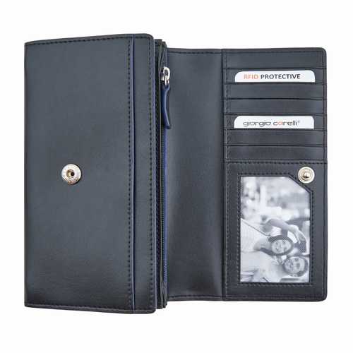 Women's Wallet VEGAN, wide, RFID