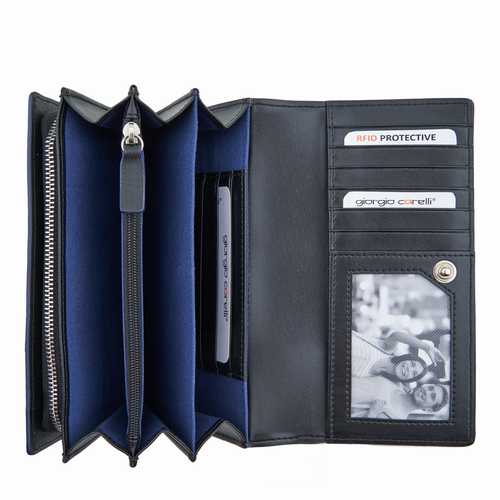 Women's Wallet VEGAN, wide, RFID