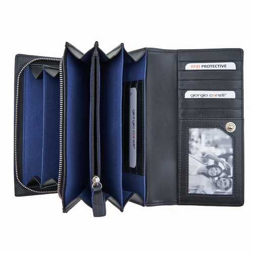 Women's Wallet VEGAN, wide, RFID