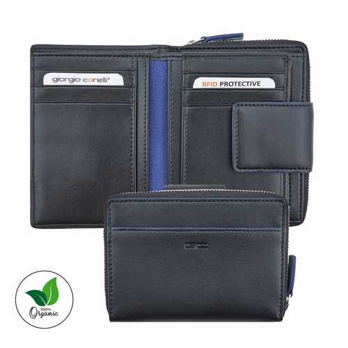 Women's Zipper Wallet VEGAN, RFID