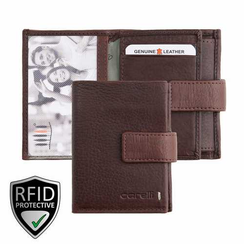 Unisex Geldbörse, klein mit Lasche, RFID