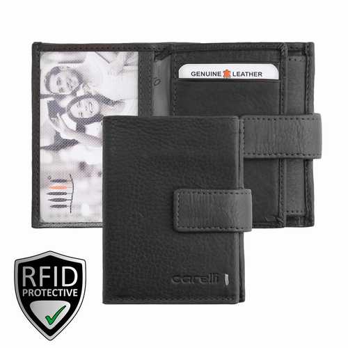 Unisex Geldbörse, klein mit Lasche, RFID