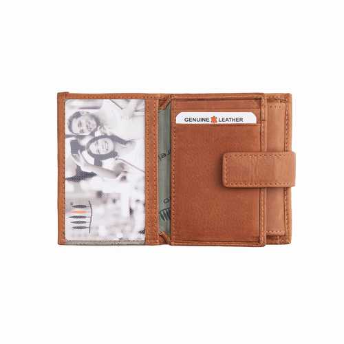 Unisex Geldbörse, klein mit Lasche, RFID