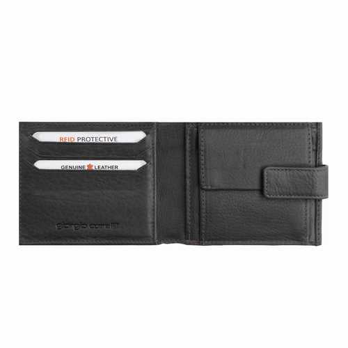 Herren Geldbörse mit Lasche, RFID