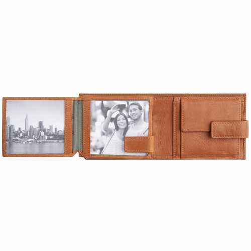 Men's wallet, zip pocket & flap, RFID