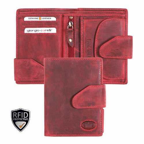Unisex wallet with flap, RFID