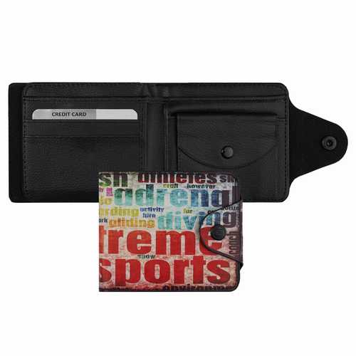 Unisex wallet with flap
