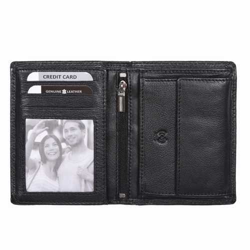 Unisex Wallet with Zip Pocket, RFID