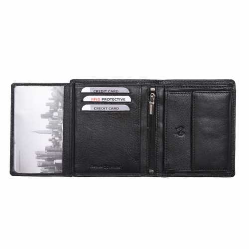 Unisex Wallet with Zip Pocket, RFID
