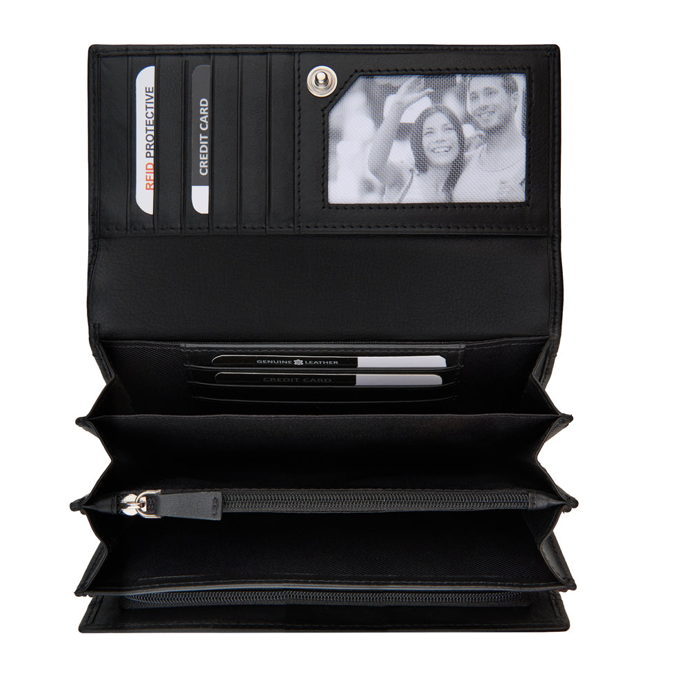 Women's wallet, wide, RFID