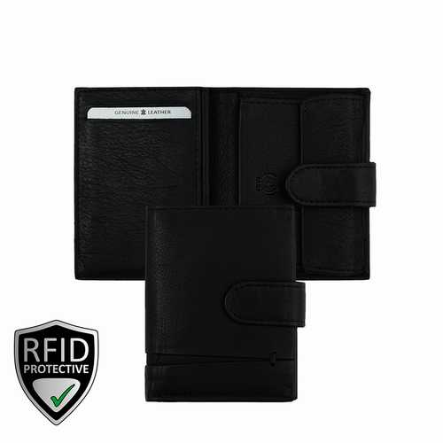 Unisex Wallet, small with flap, RFID