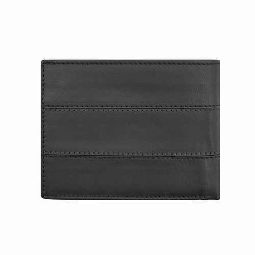 Men's wallet with zip pocket for notes, RFID