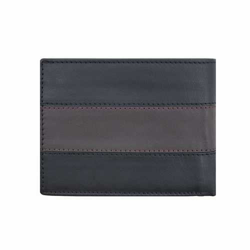 Men's wallet with zip in bill compartment, RFID