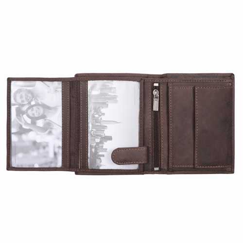 Unisex Wallet with Zip Pocket, RFID
