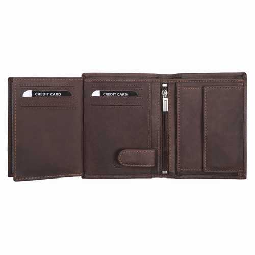 Unisex Wallet with Zip Pocket, RFID