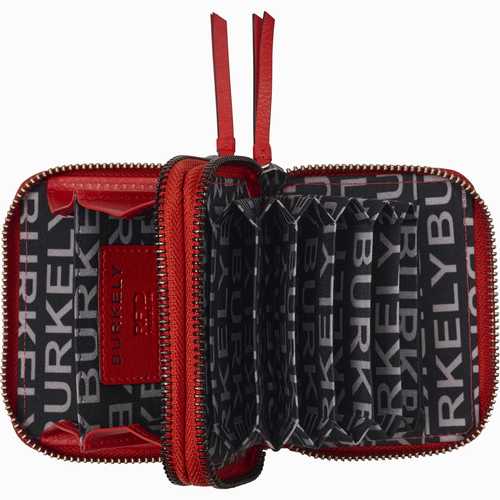 ROCK RUBY DOUBLE ZIP AROUND WALLET