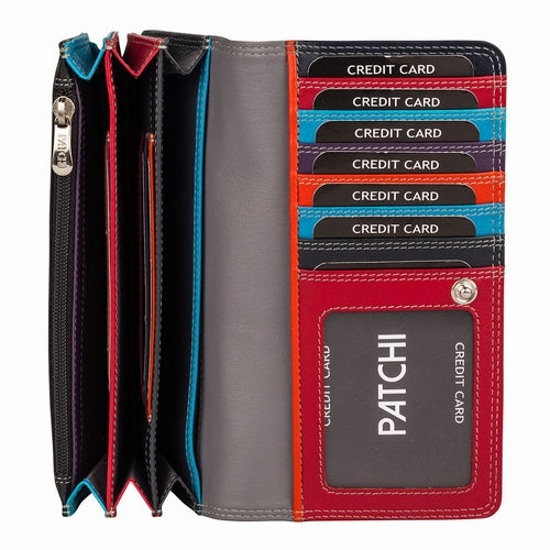Damen Geldbörse, breit, RFID Patchi 61