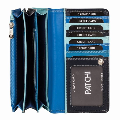 Damen Geldbörse, breit, RFID Patchi 61