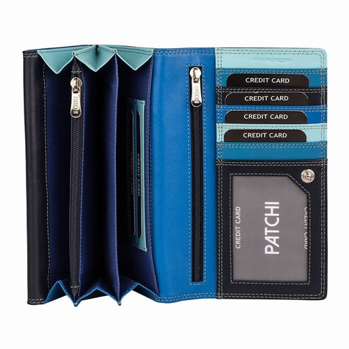 Damen Geldbörse, breit, RFID Patchi 61