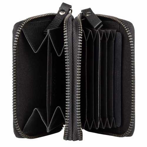 ANTIQUE AVERY WALLET S DOUBLE ZIP